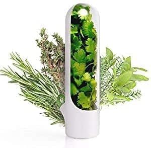 LUPINEZ Herb Saver Pod For Fridge | Herb Storage Containers | Fresh Herb Keeper for Refrigerator | Fresh Herbs Saver Keep Your Greens Fresh Longer For Coriander, Mint, Parsley, Cilantro & More (1 PC) - Image 1