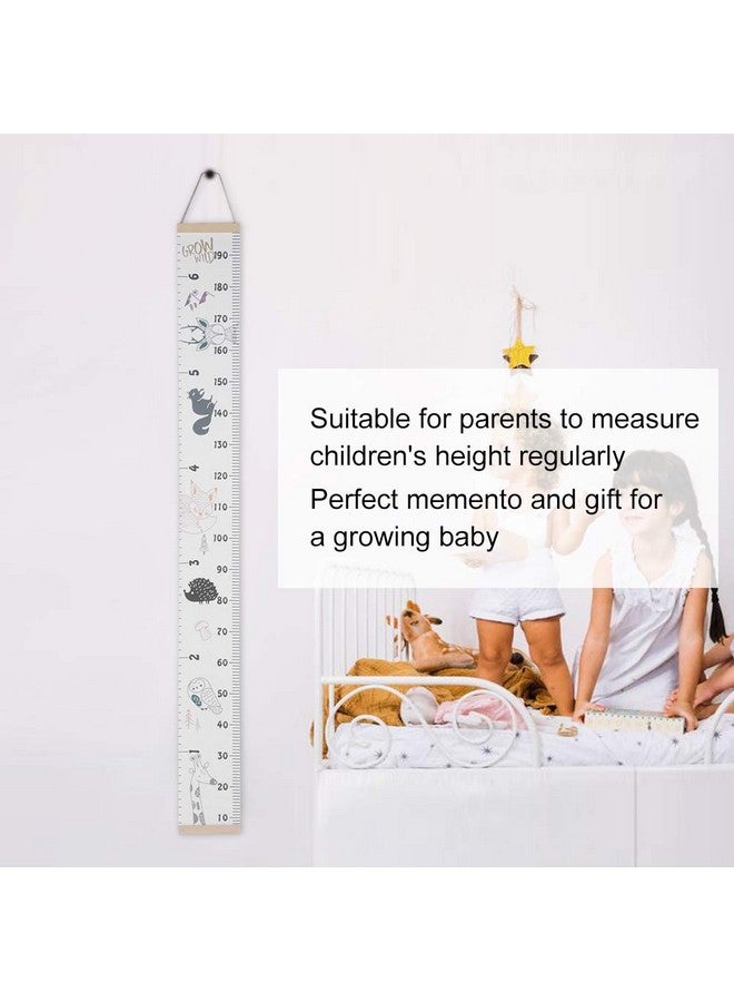 Estink Children Size Measurement Growth Chart Height Tape Measure Removable Wall Mounted Portable Tape Measure Wall Hanging Paper Decoration with Cute Animal Pattern 200 * 20cm (1) - Image 3