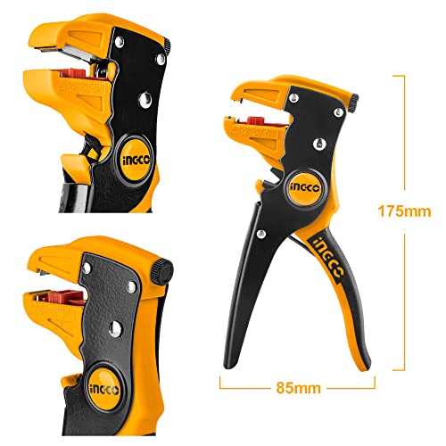 INGCO Wire Stripper, 2 in 1 Cable Wire Stripper with Cutter, 0.5mm~6mm Stripper diameter Wire Stripping Tool for Flat Ribbon Cable Wire Electrical Automotive Repair - Image 5