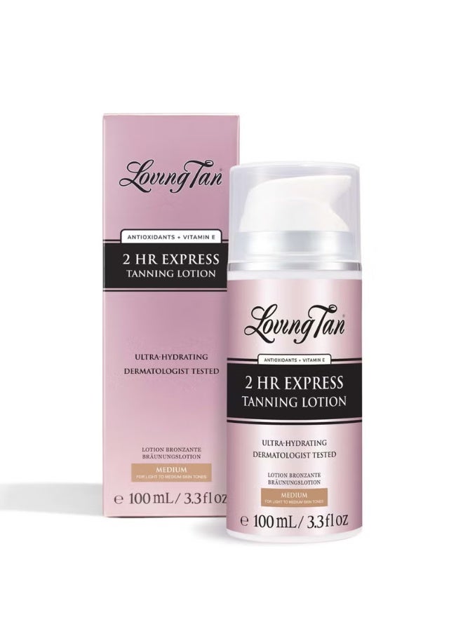 Loving Tan 2 Hour Express Tanning Lotion Medium 100ml - Image 1