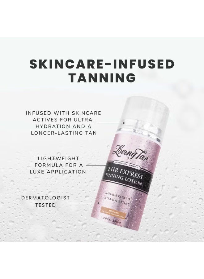 Loving Tan 2 Hour Express Tanning Lotion Medium 100ml - Image 4