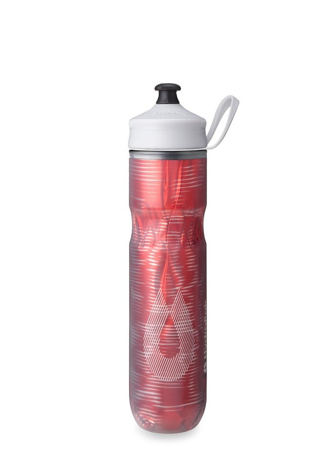 HydraPak | Polar Bottle - Polar Sport Insulated Water Bottle - BPA-Free, Sport & Bike Squeeze Bottle with Handle (Pulse Red, 600ml / 20oz) - Image 1