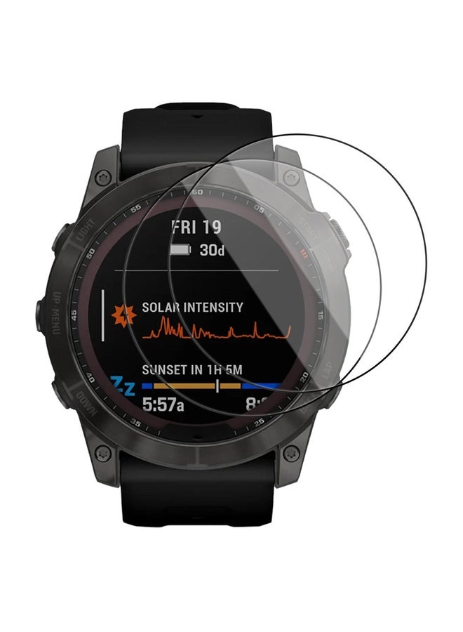HuHa For Garmin Fenix 7X 2pcs xDfind Curved 3D Composite Material Soft Film Screen Protector - Image 1
