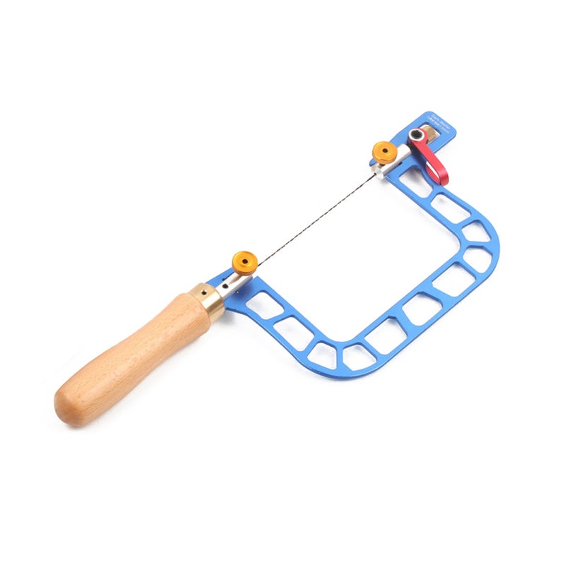 Alloy Steel Manual Wire Saw Aluminum Alloy Frame Fret Saw Woodworking Coping Saws Handheld Pull Saw Hand Tool - Image 1