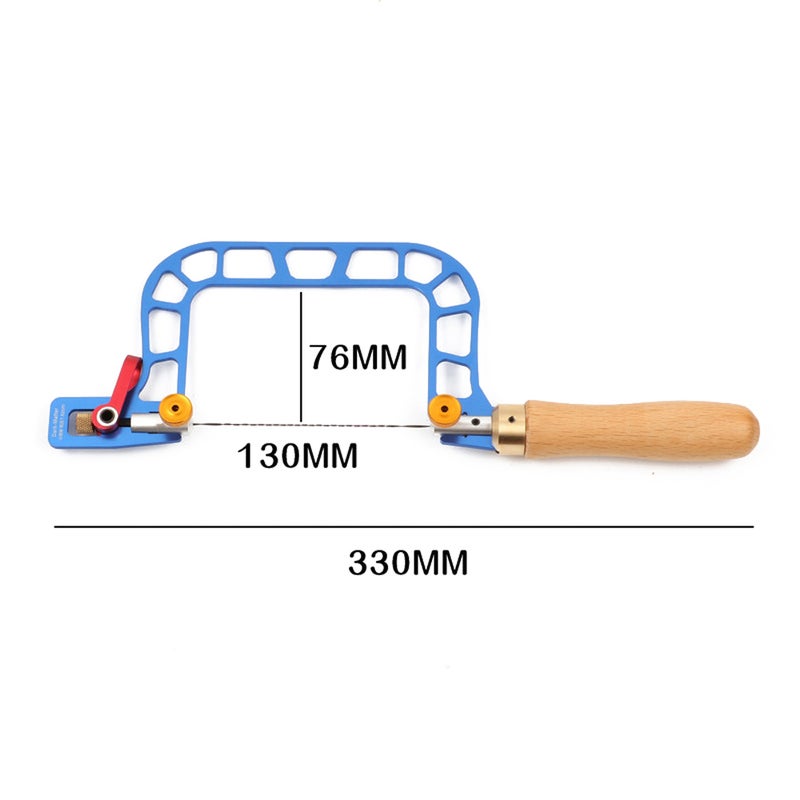 Alloy Steel Manual Wire Saw Aluminum Alloy Frame Fret Saw Woodworking Coping Saws Handheld Pull Saw Hand Tool - Image 3