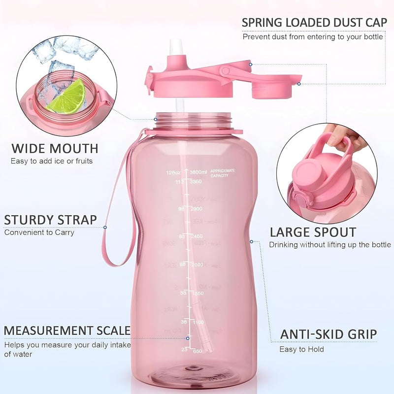 Runmay 2 Liter Motivational Timer Bottle Inspirational Hydration Tracker with Time Markers Daily Water Intake Reminder for Fitness and Wellness Large Capacity Exercise Water Bottle - Image 4