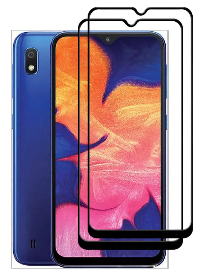 ACLIX 2 Pieces Antistatic ESD Dustproof Premium Quality High Definition Tempered Glass Screen Protector Designed For Samsung Galaxy A10 - Image 1