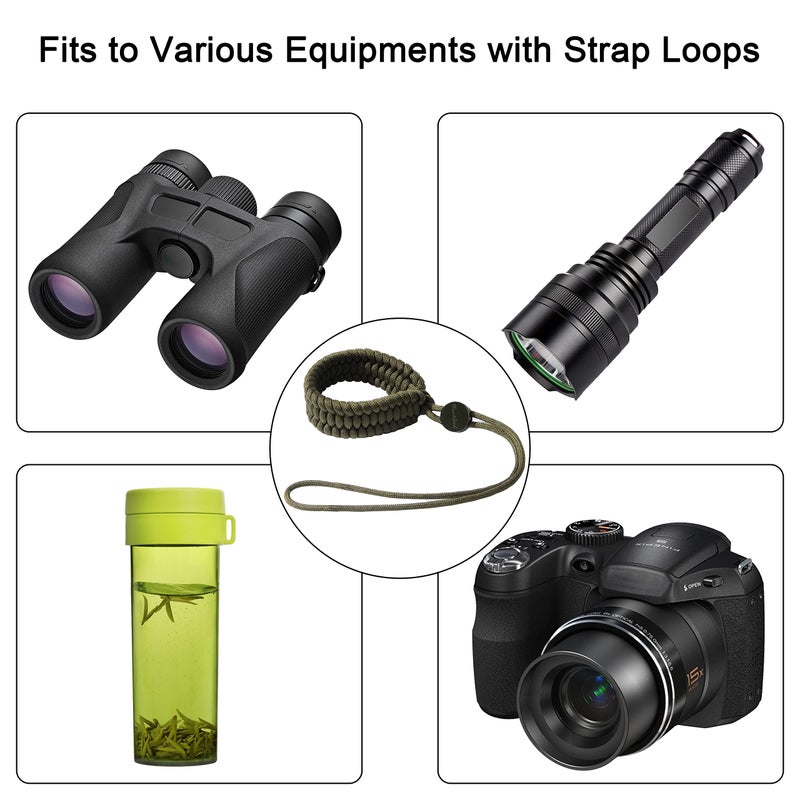 تيكيون حبل معصم من Techion - حزام يد للكاميرا قابل للتعديل باراكورد/سوار عالمي لكاميرات الفيديو الرقمية ذات العدسة الأحادية العاكسة - Image 4