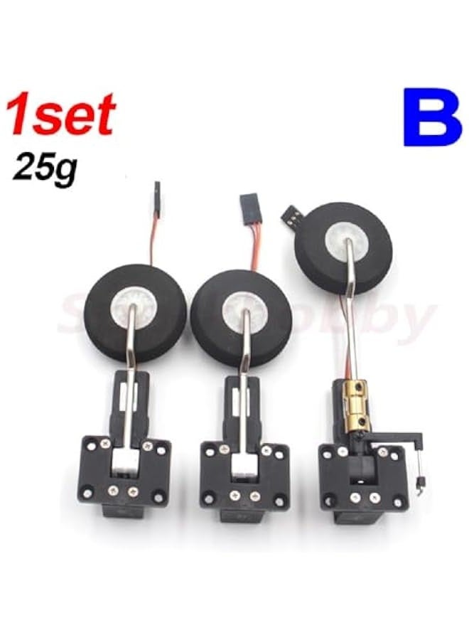 Sparkhobby 25g Worm with Steering Damping Retractable Landing Gear Digital Servoless Metal for Fixed-Wing Board Aircraft DIY (one Set Special B)  - Image 2