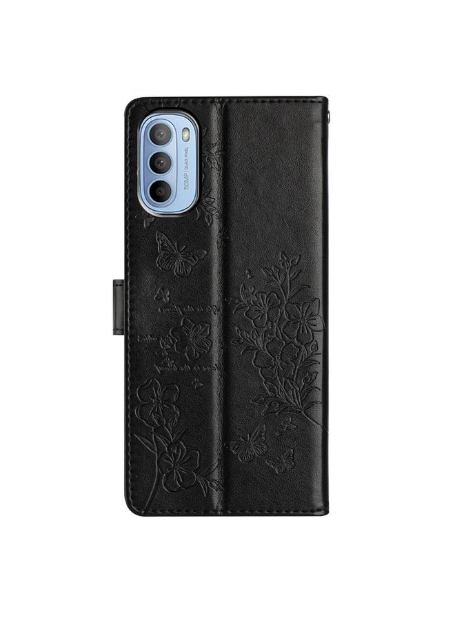 erorex Case For Motorola Moto G62 5G Butterflies and Flowers Leather Phone Case - Image 3