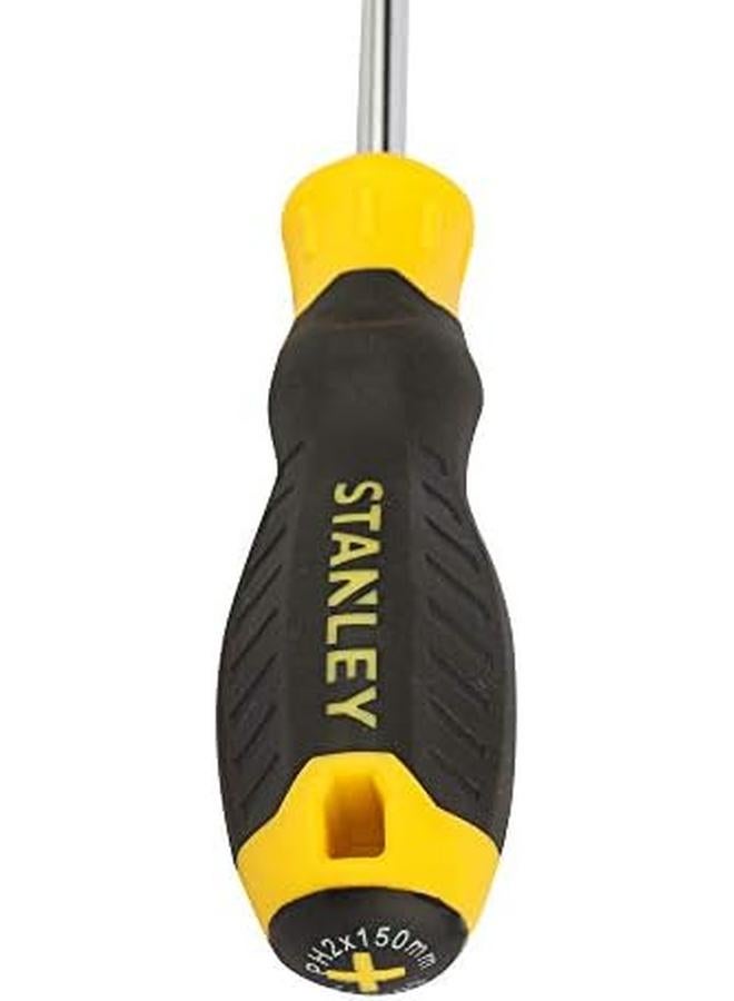 Stanley Stmt60811 8 Cushion Grip Screwdriver Phillipsxae Ph2X150Mm Yellow And Black - Image 4