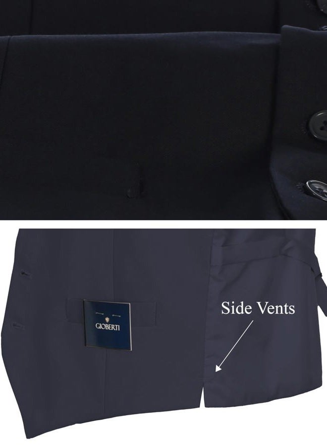 Gioberti Men's Formal Suit Vest Fit for Business or Casual Dress, Royal Blue, Large - Image 4