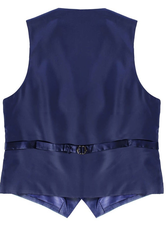 Gioberti Men's Formal Suit Vest Fit for Business or Casual Dress, Royal Blue, Large - Image 3
