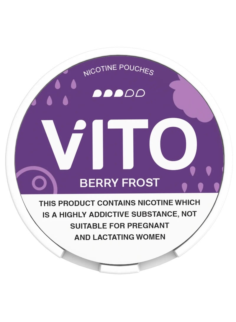 Nicotine Pouch For Quitting Smoking, Berry Frost, 10mg, 20Pcs