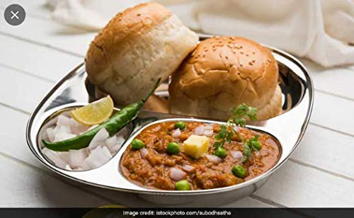 Royals Stainless Steel Plate,Compartment Plate |Pack of 4| Pav Bhaji Plate | Idli Plate | Dinner Plates | Kitchen Tools | - Image 4