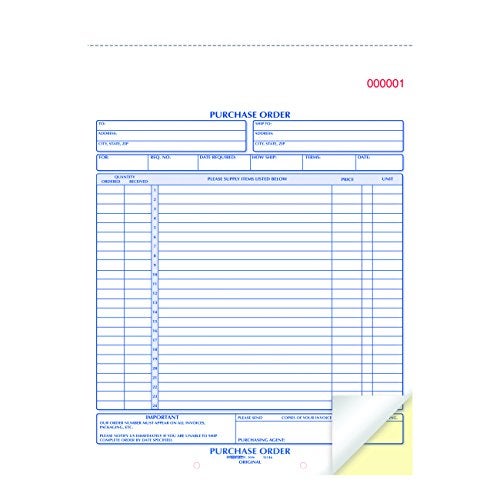 Rediform 1L146 Purchase Order Book, 8 1/2 x 11, Letter, Two-Part Carbonless, 50 Sets/Book - Image 3