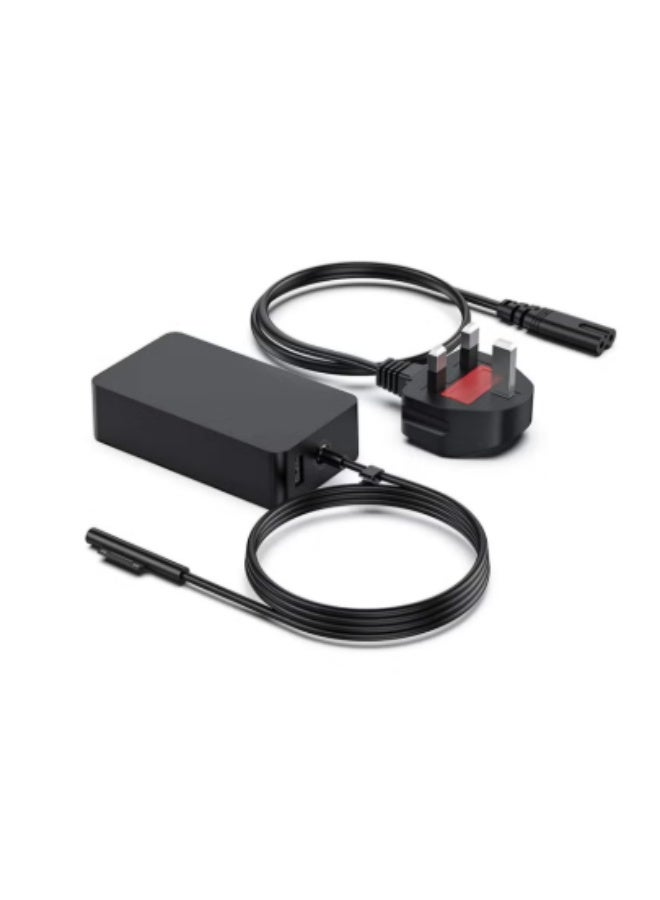 Terabyte 65W laptop power adapter for Surface Pro 9/8/7/6/5/4/3/X Surface Go 3/2/1 Surface Laptop 5/4/3/2/1 Surface Book 3/2/1 Microsoft Surface Charger Supports (65W) - Image 1