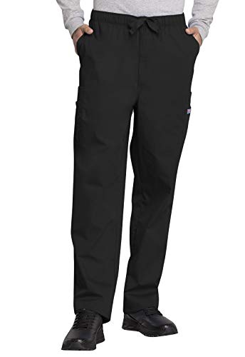 Cherokee Men's Big and Tall Originals Cargo Scrubs Pant, Black, XXX-Large Short - Image 2