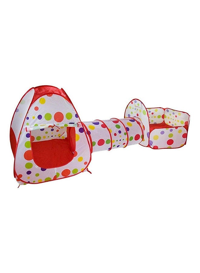 نيبمينينت خيمة لعب محمولة 3 في 1 خفيفة الوزن بتصميم نفق منقط ملون لحوض السباحة - Image 3