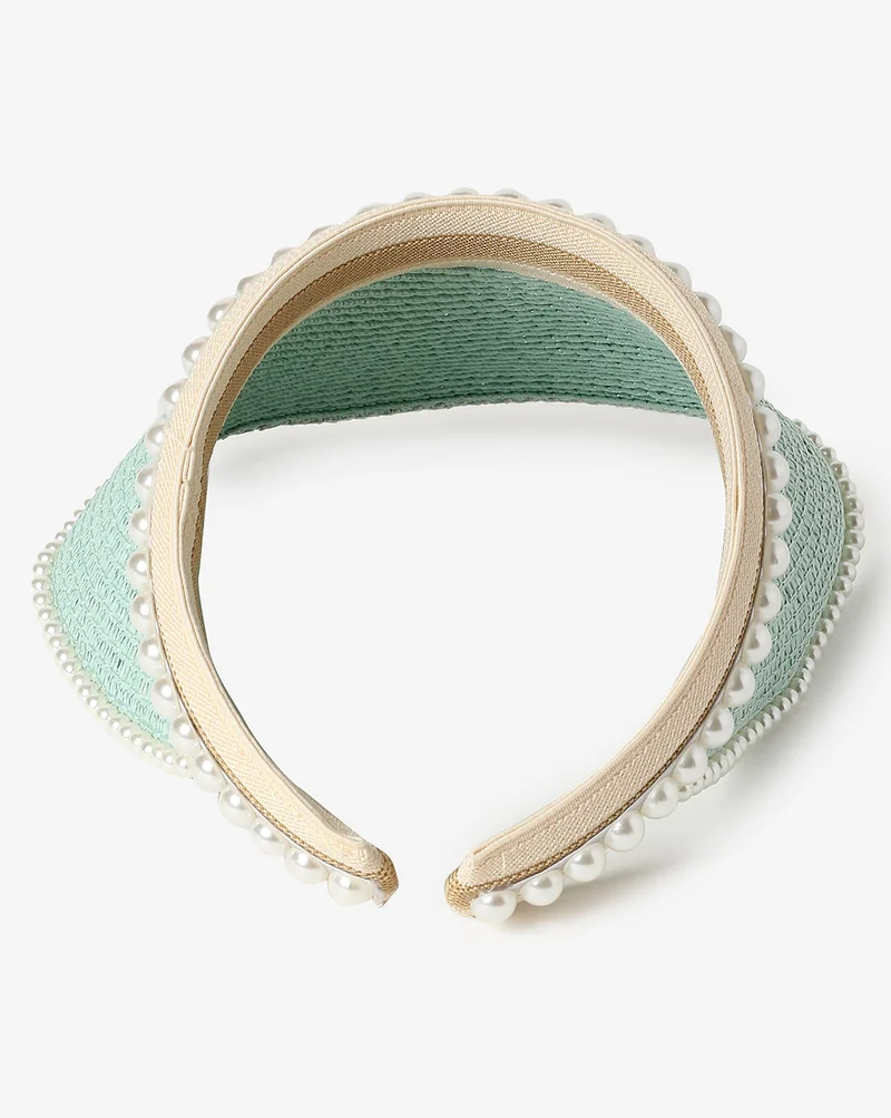 Haute Sauce Green Stylish Textured Hat