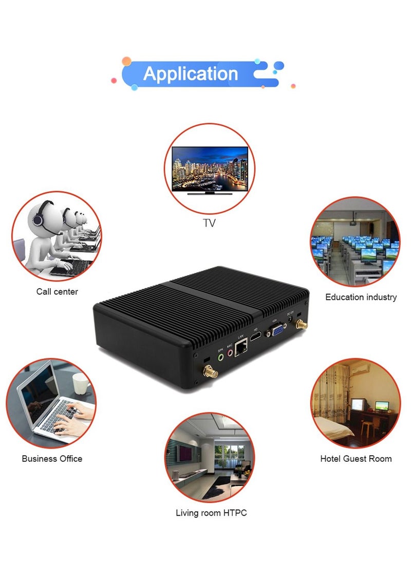 Generic - Mini PC Intel Core i3-7167U, Processor 2.8 Ghz, Windows 10 Home Mini Desktop Computer With Hdmi,Vga,Rj45 Port, 8Gb Ram ddr4, 256Gb ssd, Gigabit Ethernet Dual Band Wifi Bluetooth,4K HD - Image 1
