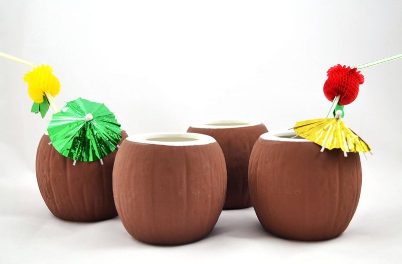 Myriahs Coconut Cocktail Mugs Set of 4