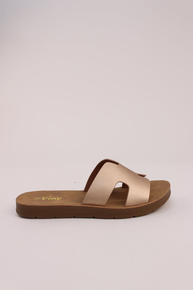 VINY Women's Everyday Comfort Flat Sandals | Soft Lightweight Casual Walking Sandals for Daily Wear, Beach, Poolside, Casual Outings, Outdoor Activities, Travel & All-Day Comfort | Available in 8 Colors - Image 1