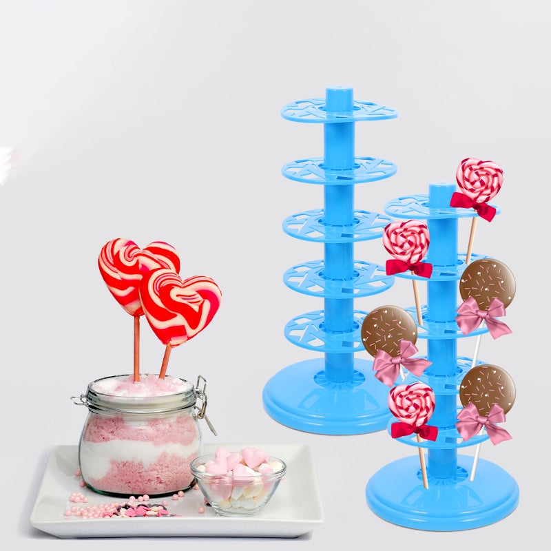 2Pcs Tiered Lollipop Stand Decorative Lollipop Stand Lollipop Show Base (5 Layers) - Image 2