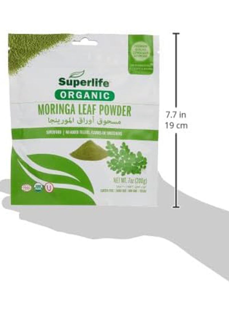 SuperLife  Organic Moringa Leaf Powder Superfood No Added Fillers, Flavors Or Sweeteners 200 Gm - Image 3