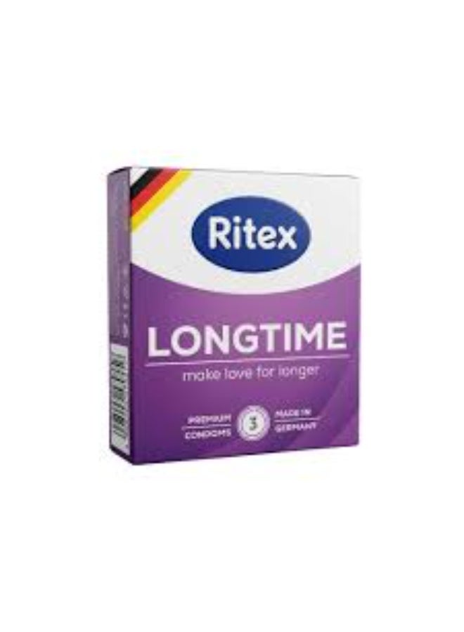 Ritex Longtime  CondomsClear, 3 Count
