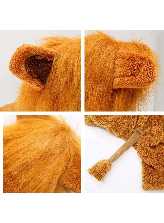 Rypet Dog Lion Costume Pet Clothes for Halloween Party Simulation Lion Pets Outfits Cosplay Dress up Costume Pet Lion Hoodie Cat Costume for Party - Image 4