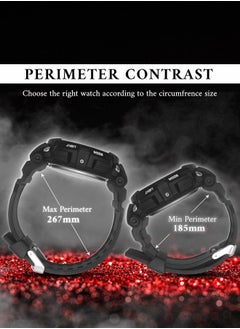 JoeFox Men's Watch Waterproof Outdoor Sports Watch Digital  Wrist Watch Large Face Dual Dial Time and Stopwatch Alarm LED Wristwatch Big Wrist for Men with Alarm  - Image 3