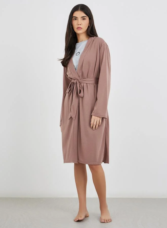Styli Styli Melange Broad Edge Robe