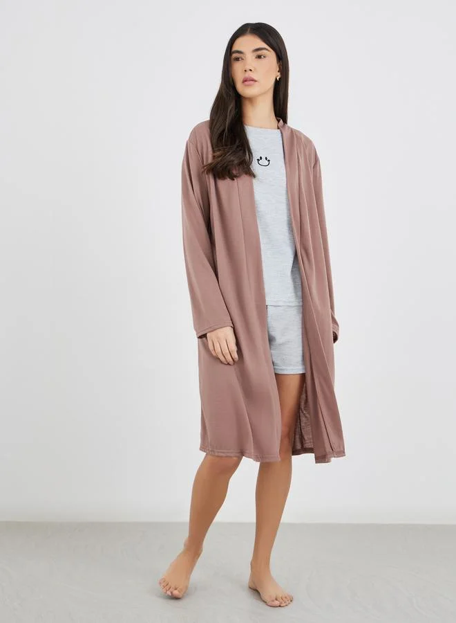 Styli Styli Melange Broad Edge Robe