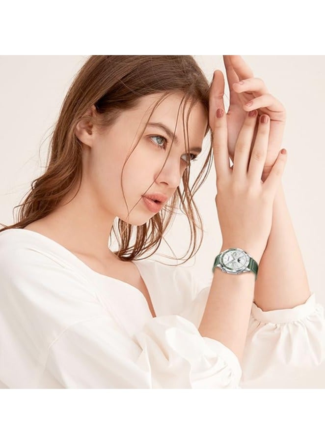 حزام ساعة 22 مم من النايلون المضفر المصنوع من السيليكون لساعة Xiaomi Amazfit GTR 3/ GT3 Pro، باللون الأخضر - Image 4