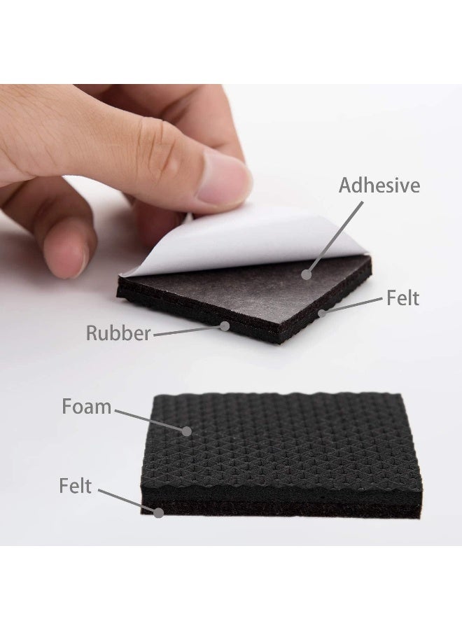 Non Slip Furniture Pads - 24 pcs 2.5’’ Furniture Grippers, Non Skid for Furniture Legs, Self Adhesive Rubber Feet Furniture Feet, Anti Slide Furniture Hardwood Floor Protector for Keep Couch Stoppers  - Image 2