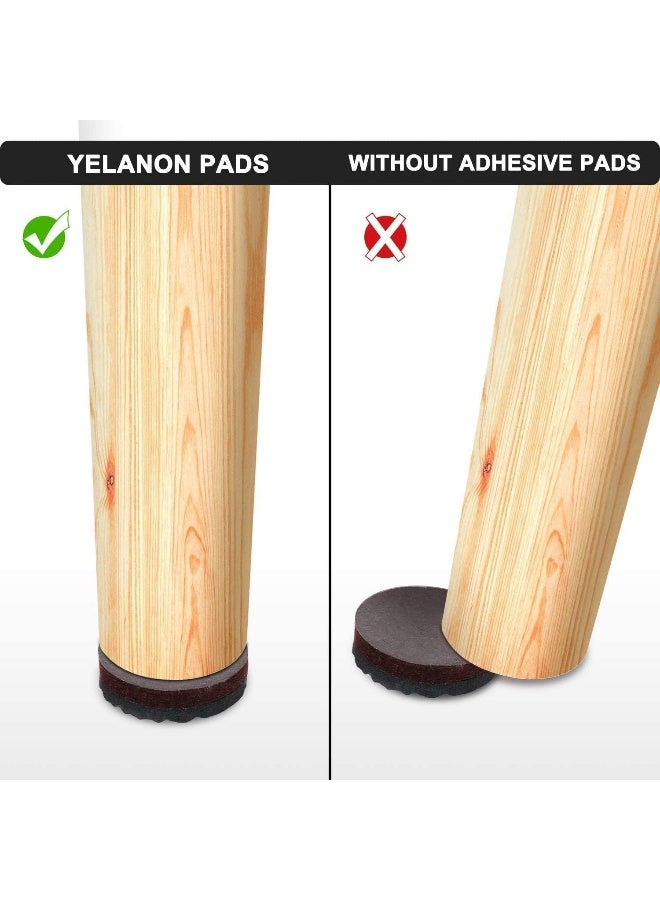 Non Slip Furniture Pads - 24 pcs 2.5’’ Furniture Grippers, Non Skid for Furniture Legs, Self Adhesive Rubber Feet Furniture Feet, Anti Slide Furniture Hardwood Floor Protector for Keep Couch Stoppers  - Image 5