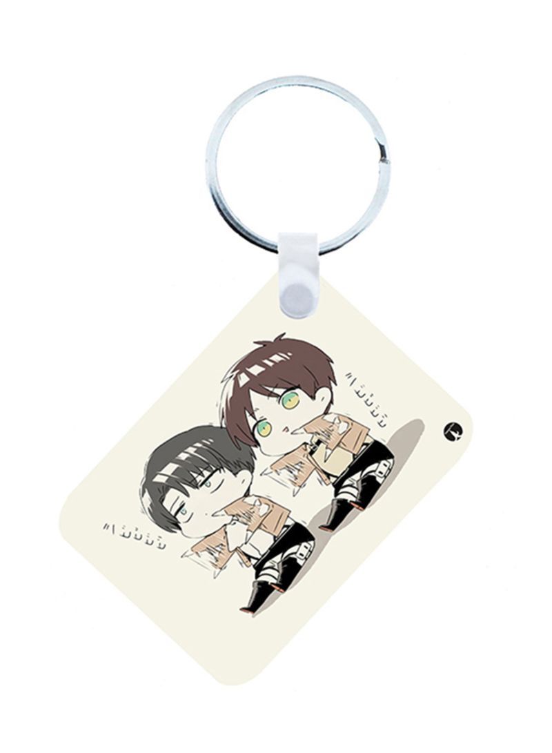 RKN Anime Wooden Keychain