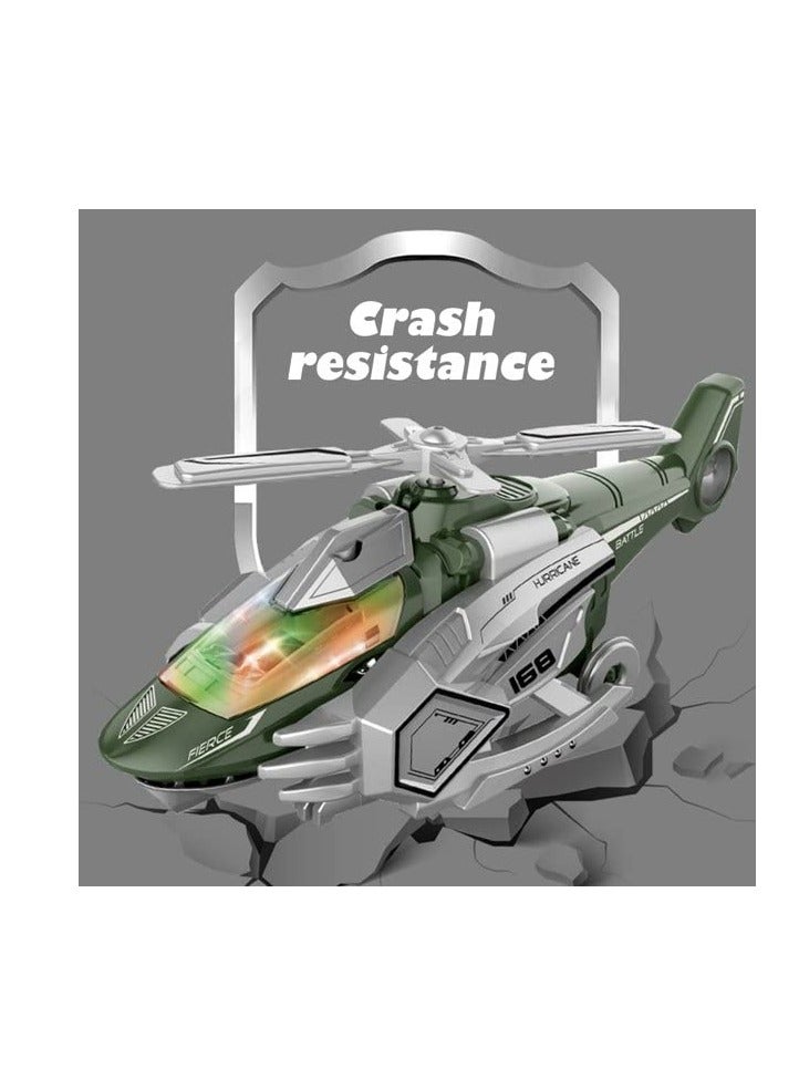 general 2 in 1 Transforming Dinosaur Helicopter with Lights Sounds and Mist Spray Deformed Car Toy Automatic Dinosaur Dino Transformer Toy Gifts for 3+ Year Old Boys and Girls and Kids - Image 3