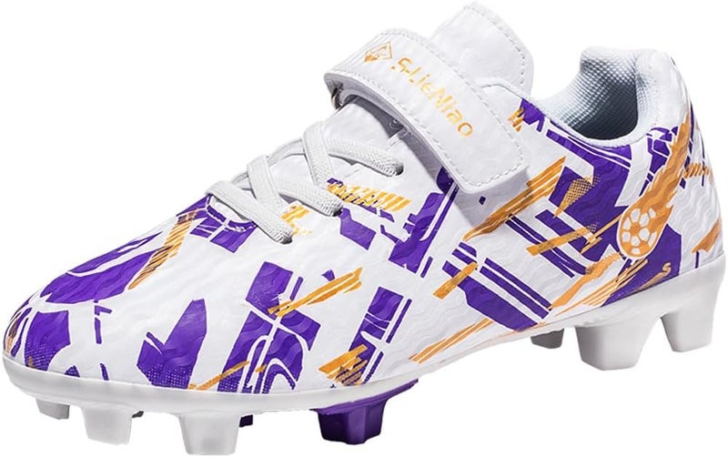 DISRATEBLU Kids Soccer Shoes Boys Football Cleats Professional Athletic Outdoor Trainning Football Shoes Youth Girl Turf Soccer Cleats - Image 1