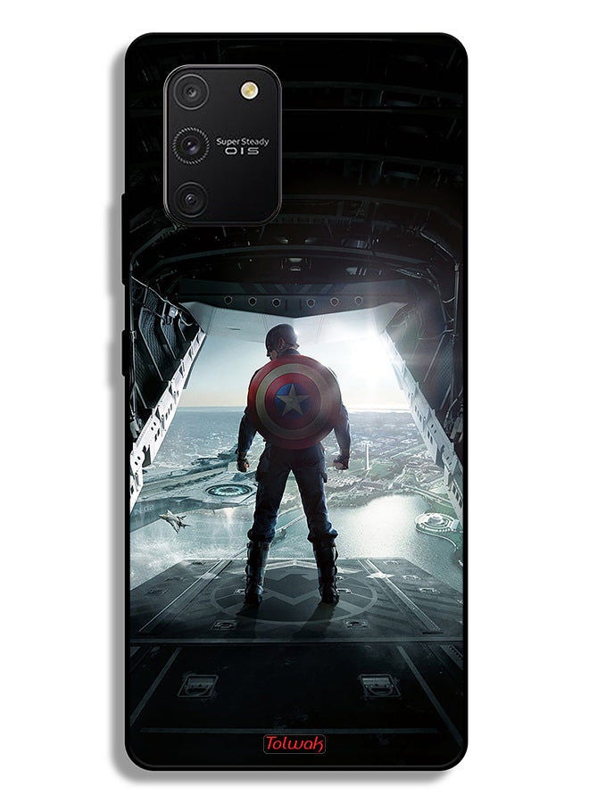 Tolwak Samsung Galaxy S10 Lite Protective Case Cover Portrait Display Captain America - Image 2