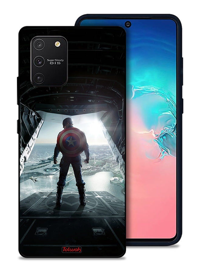 Tolwak Samsung Galaxy S10 Lite Protective Case Cover Portrait Display Captain America - Image 1