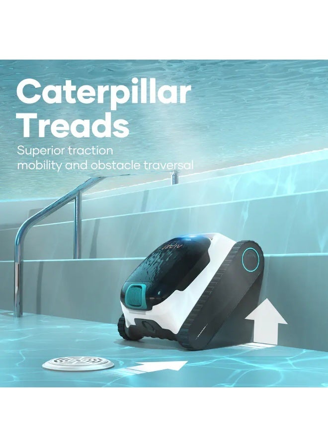 Aiper - Scuba N1 Plus: Robotic Pool Cleaner with MicroMesh Filtration for In-Ground Pools, Caterpillar Treads, and Mobile App - White - Image 1