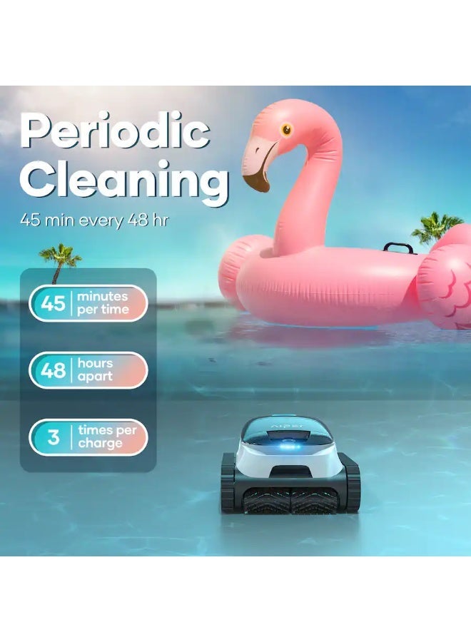 Aiper - Scuba N1 Plus: Robotic Pool Cleaner with MicroMesh Filtration for In-Ground Pools, Caterpillar Treads, and Mobile App - White - Image 2