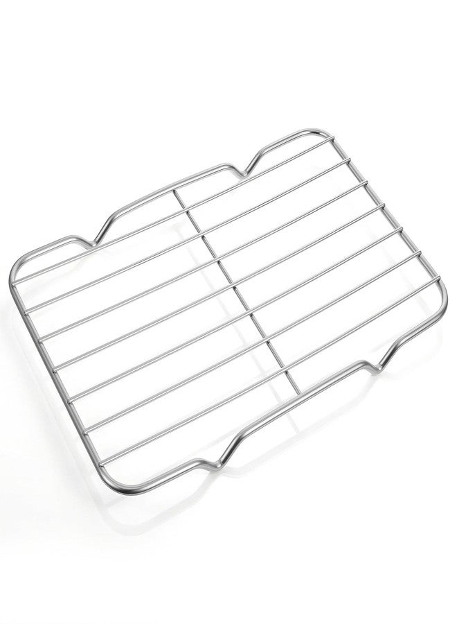 Quilax Roasting Rack, Stainless Steel Baking Wire Rack, Heavy Duty Wire Rectangle Bake Racks for Baking, Cooling, Steaming (5.3 x 8.46 Inch) - Image 1