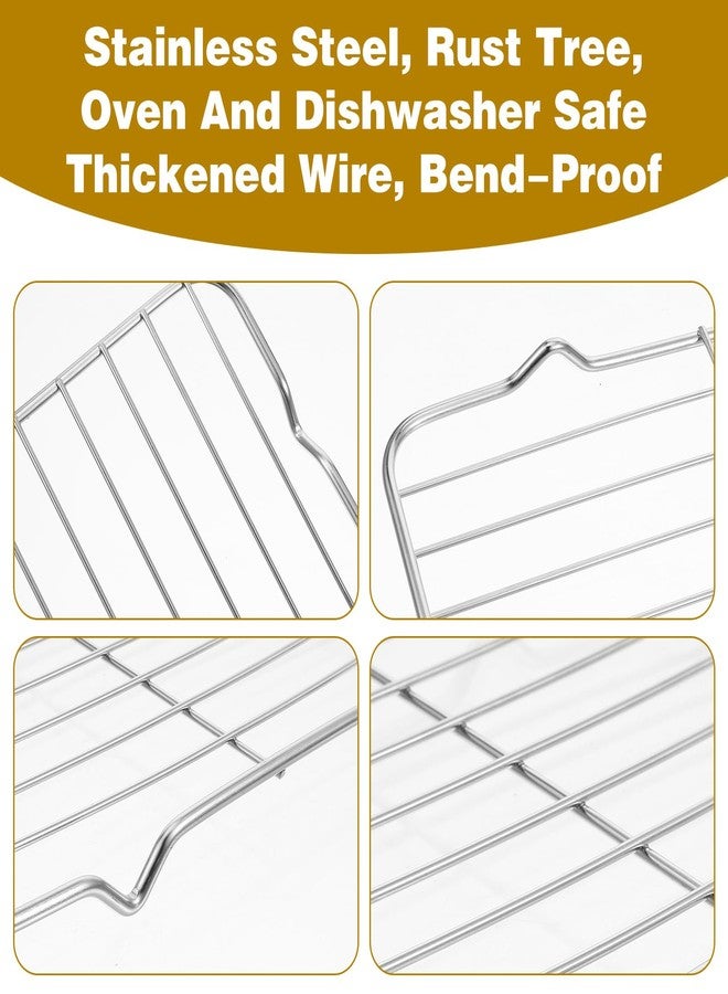 Quilax Roasting Rack, Stainless Steel Baking Wire Rack, Heavy Duty Wire Rectangle Bake Racks for Baking, Cooling, Steaming (5.3 x 8.46 Inch) - Image 5