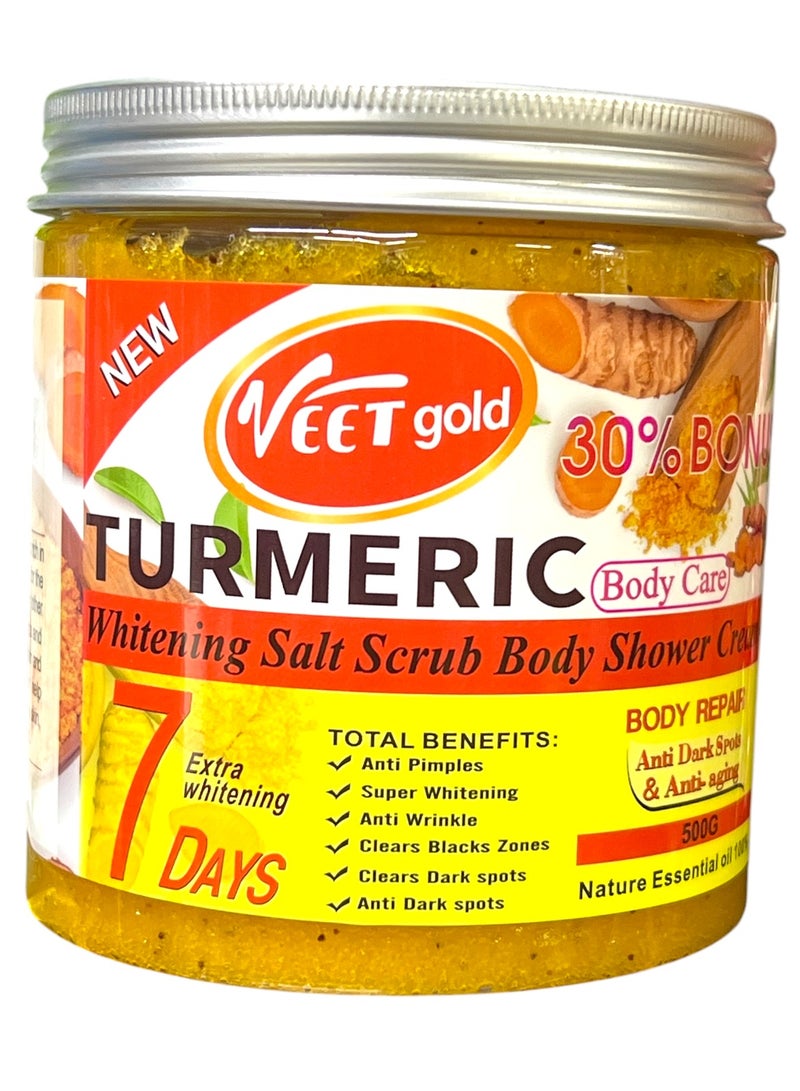 فيت جولد مقشر الجسم بالكركم لتبييض البشرة 500 جرام - Image 1