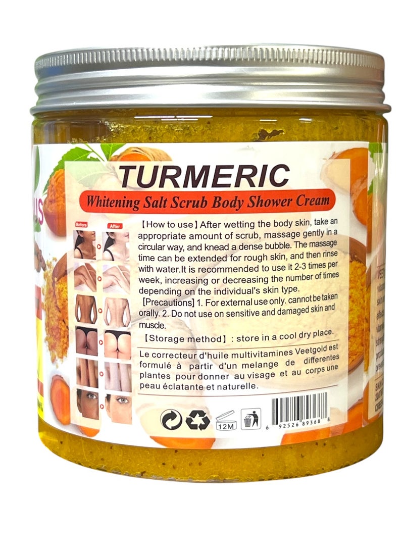 فيت جولد مقشر الجسم بالكركم لتبييض البشرة 500 جرام - Image 2