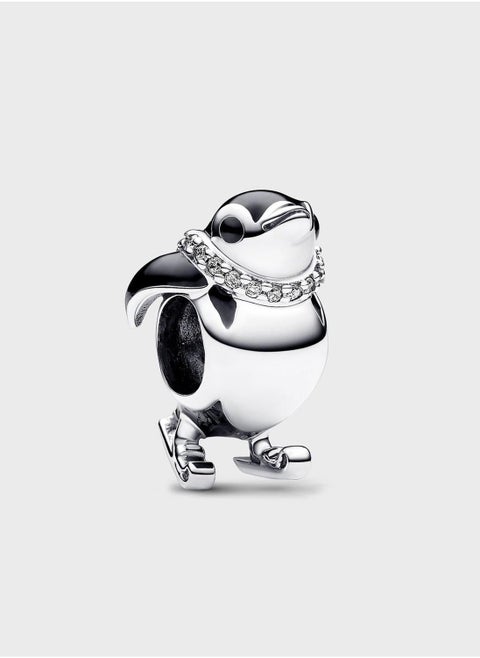Skiing Penguin Charm