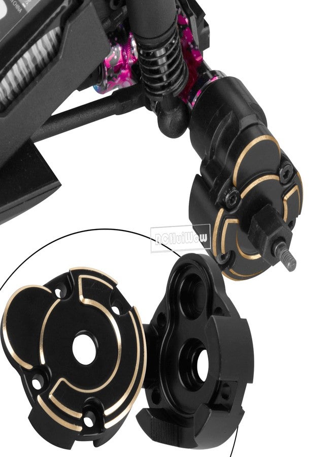 قطع غيار RCHuiWow RC المُحسّنة لسيارة Ascent-18 بمقياس 1/18، غطاء تفاضلي، لوحة حماية، قاعدة تثبيت سيرفو، مفصل توجيه، غطاء بوابة خارجي، وصلة توجيه، نحاس أسود - Image 3